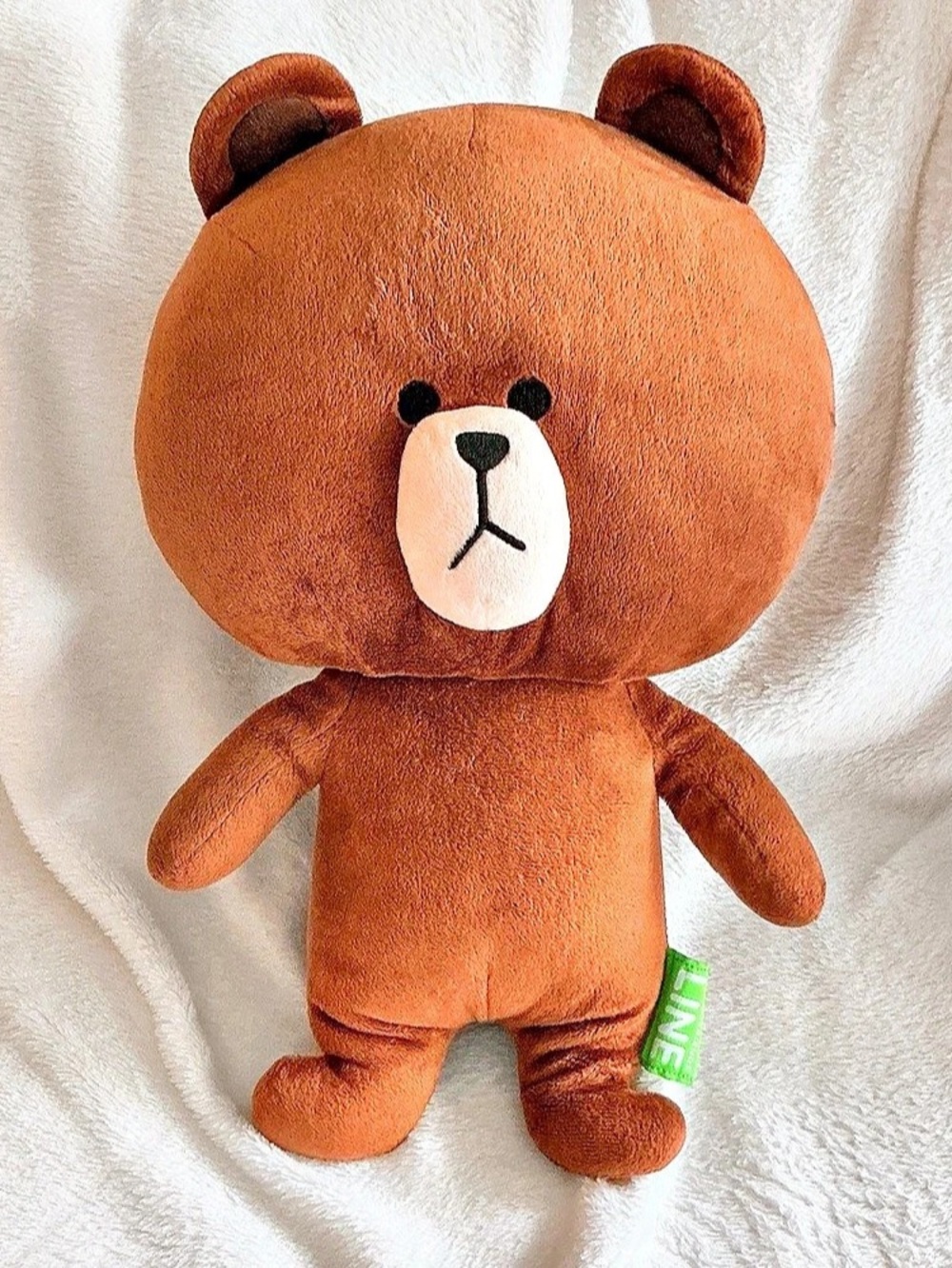 LINE Friends Character Brown Bear T-Arts H 13” Stuffed Plush Toy Japan NHN